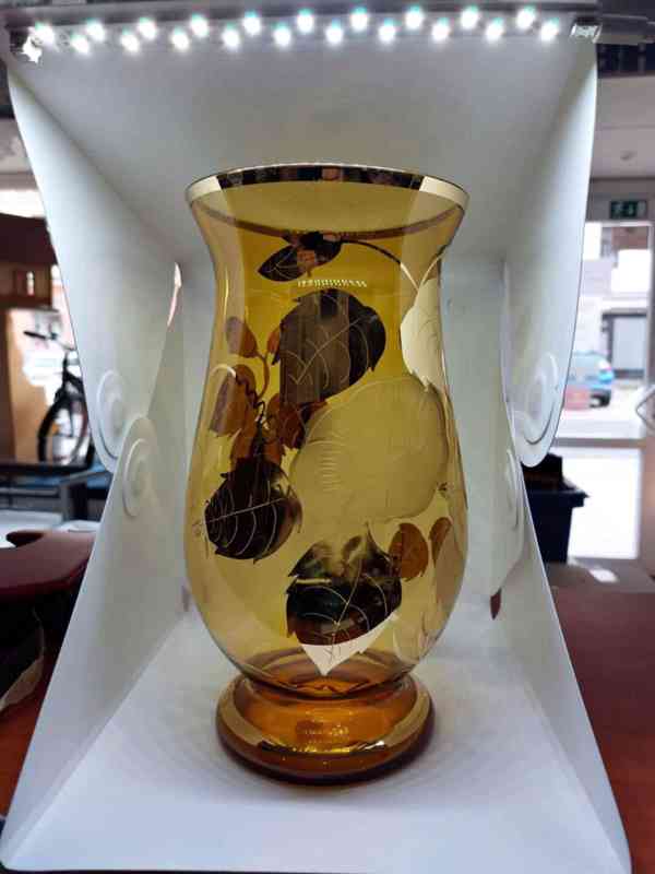 Váza AMBER žlutá - foto 5
