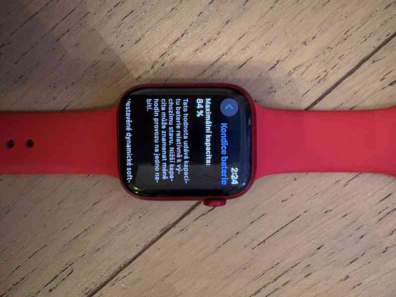 Apple Watch 7 45mm Red - foto 3