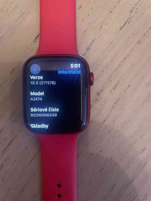 Apple Watch 7 45mm Red - foto 9