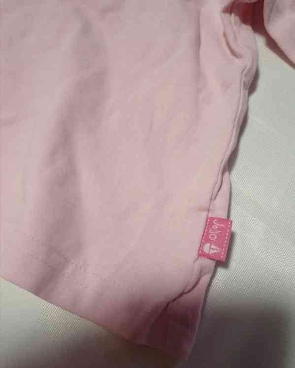 Dětské růžové tričko s límečkem, vel. 12-18 měs. - foto 2