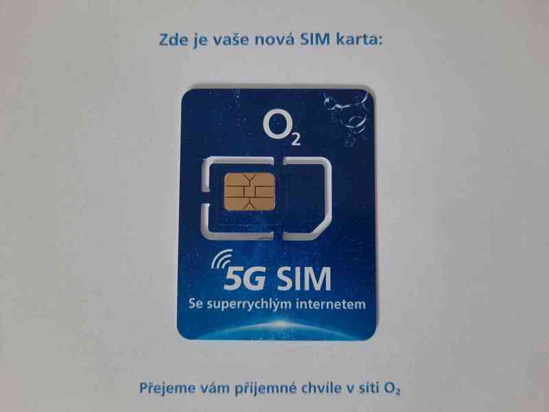 O2 předplacená karta, SIM 100GB dat měsíčně za 300Kč - foto 2