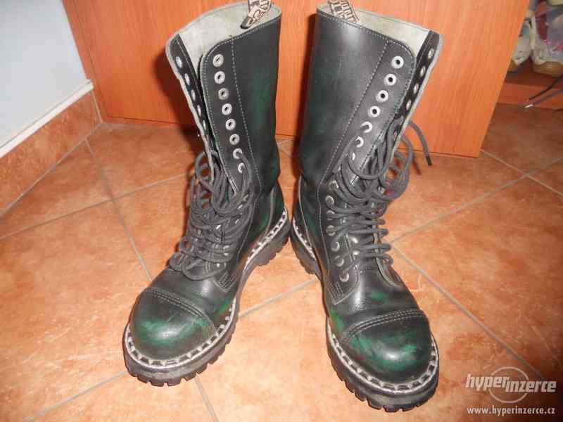 Steel Boots Zelená stíraná - foto 4