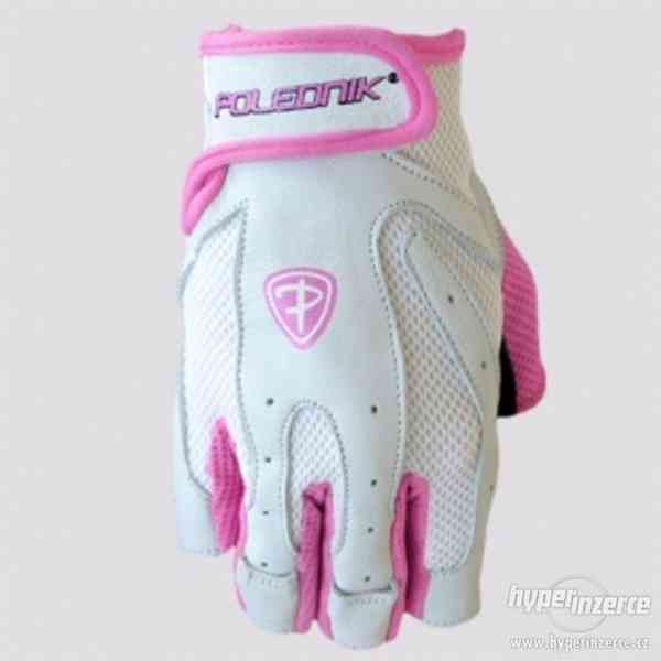 Fitness rukavice LADY PRO barva růžová - foto 1