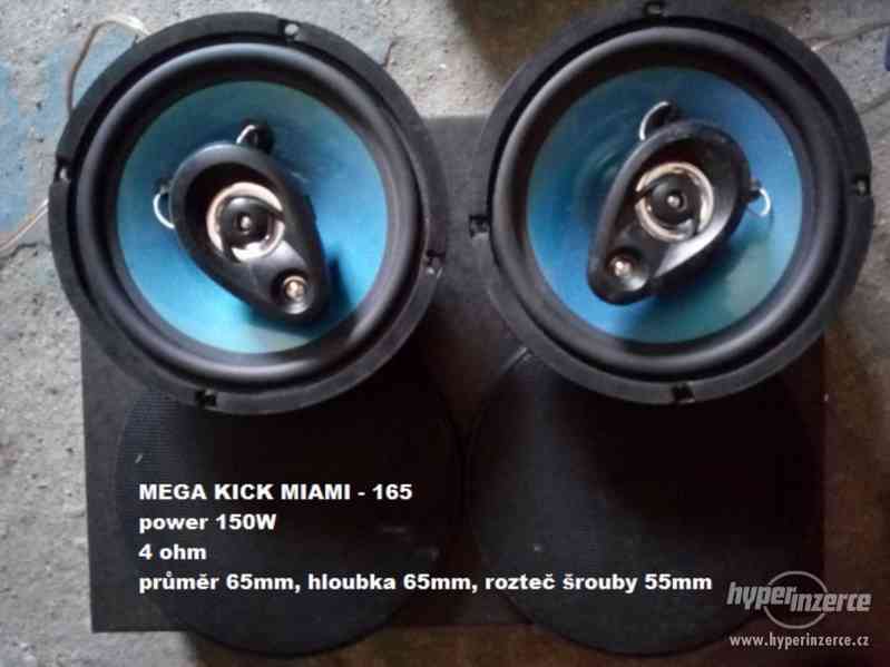 Reproduktory MIAMI - 165, Mega Kick 150W, 2ks - foto 1