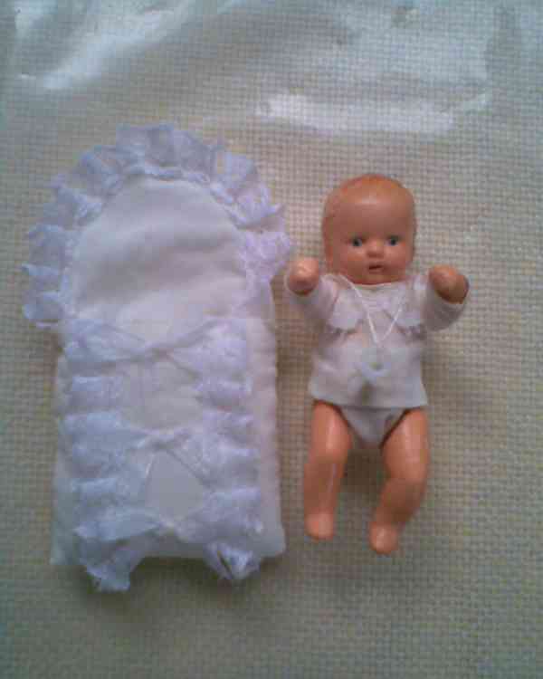 Retro kočárek s panenkami - foto 2