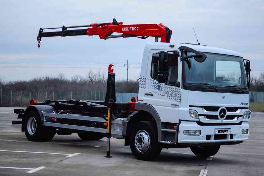 MERCEDES ATEGO 1524 HÁKOVÝ NOSIČ KONTEJNERŮ + HYDR. RUKA - foto 86