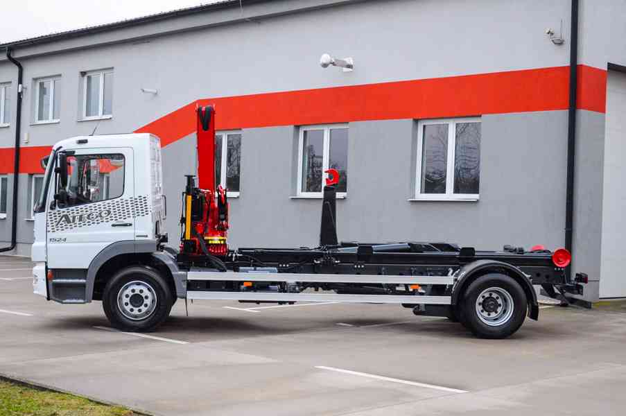 MERCEDES ATEGO 1524 HÁKOVÝ NOSIČ KONTEJNERŮ + HYDR. RUKA - foto 4