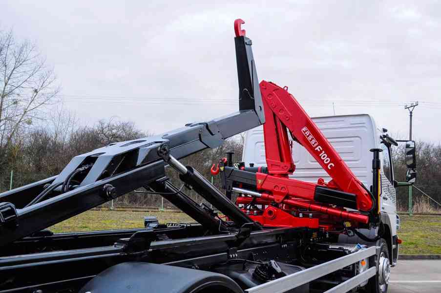 MERCEDES ATEGO 1524 HÁKOVÝ NOSIČ KONTEJNERŮ + HYDR. RUKA - foto 70
