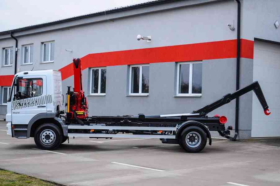 MERCEDES ATEGO 1524 HÁKOVÝ NOSIČ KONTEJNERŮ + HYDR. RUKA - foto 79