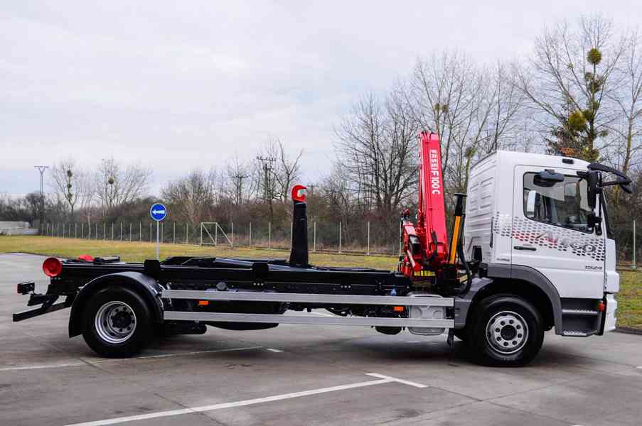 MERCEDES ATEGO 1524 HÁKOVÝ NOSIČ KONTEJNERŮ + HYDR. RUKA - foto 7