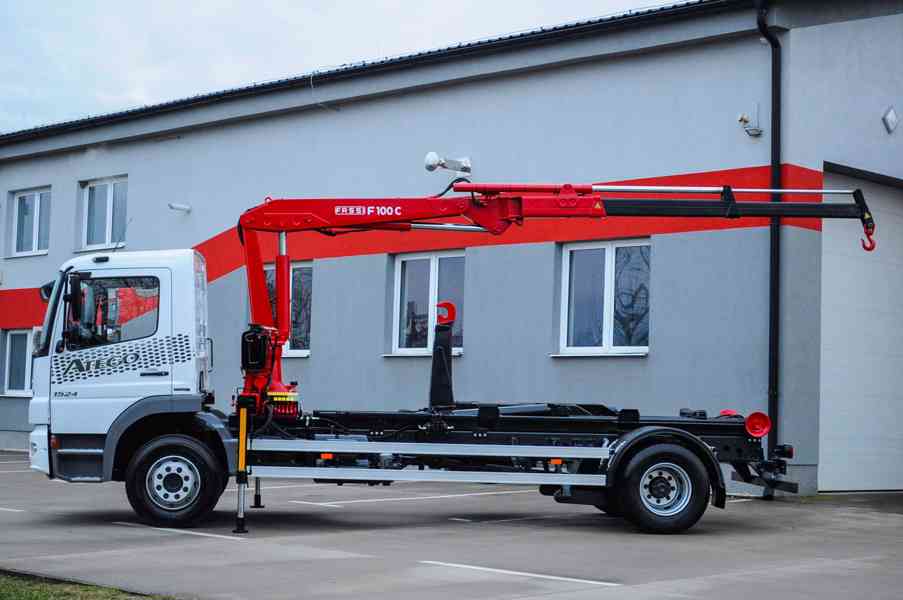 MERCEDES ATEGO 1524 HÁKOVÝ NOSIČ KONTEJNERŮ + HYDR. RUKA - foto 88