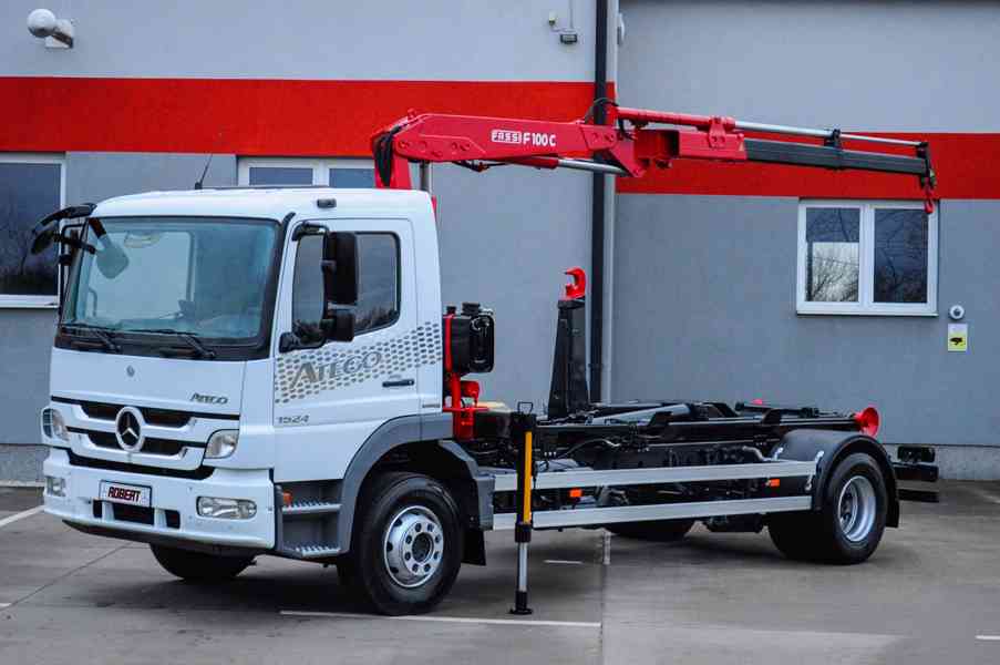 MERCEDES ATEGO 1524 HÁKOVÝ NOSIČ KONTEJNERŮ + HYDR. RUKA - foto 87