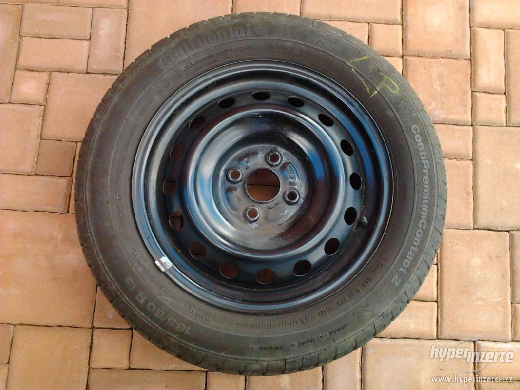 Značkové letní pneu Continental vč. disků 185/60 R15 - foto 1