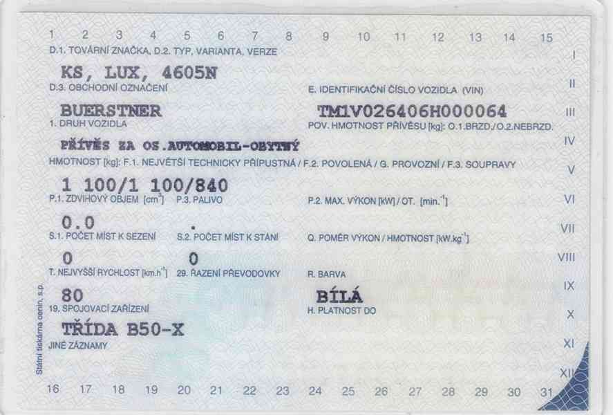 Cestovní karavan Buerstner Lux, ČR doklady, nová STK. - foto 18