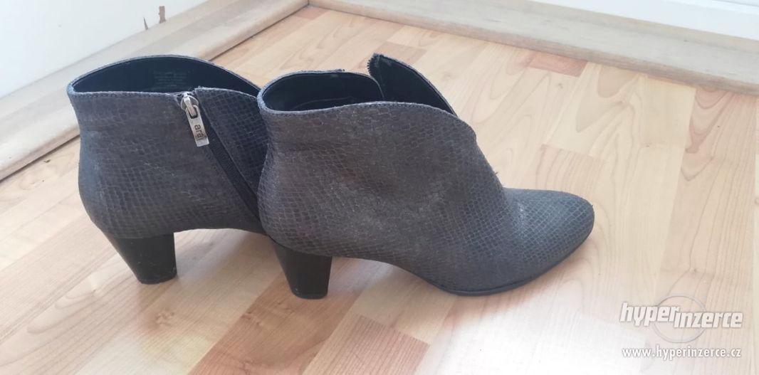 Kožené kotníčkové boty zn. ARA - foto 1