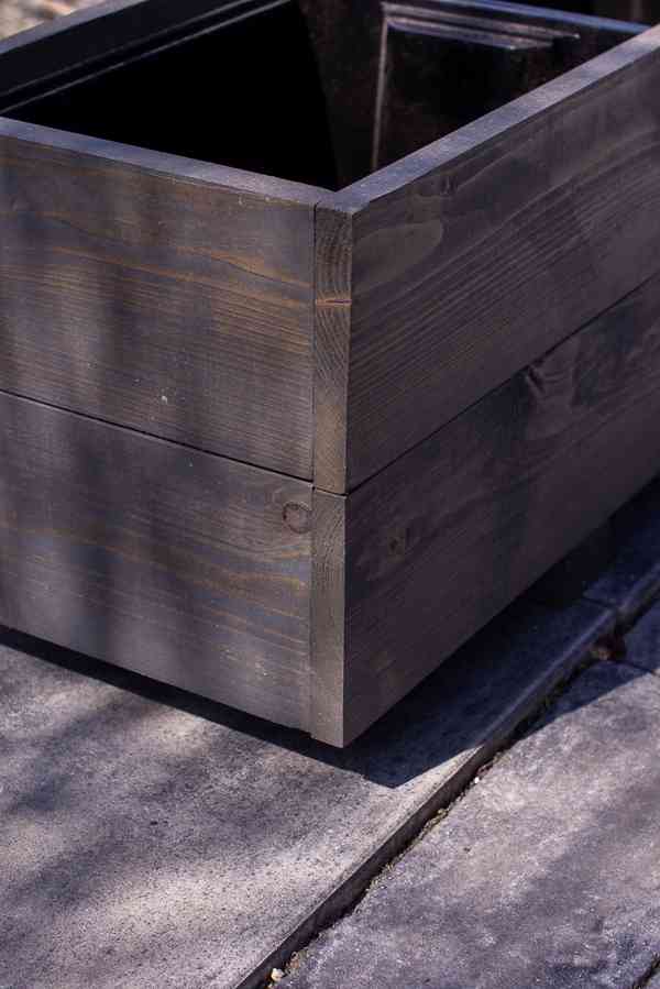 Dřevěné truhlíky na terasu - antracit / šedá (PV) - foto 3