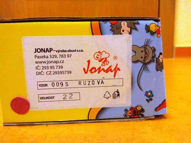 První botičky Jonap 009/S růžové vel. 22 - foto 2