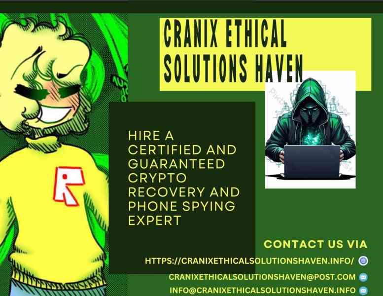 BITCOIN RECOVERY EXPERT/CRANIX ETHICAL SOLUTIONS HAVEN - foto 2