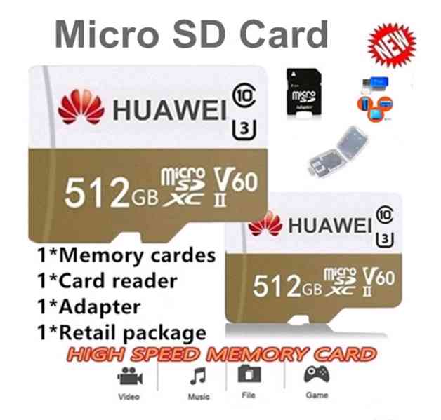 Paměťová karta Micro SDXC 512 GB+ adaptéry - foto 8