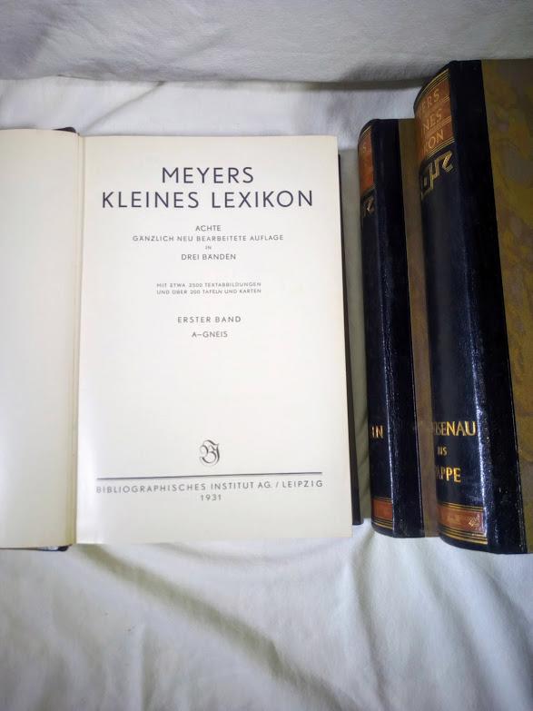 MEYERS  KLEINES  LEXIKON   (tři svazky) - foto 4