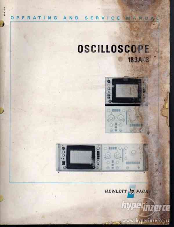 Hewlett Packard dvoukanálový osciloskop HP 183A/B - foto 2