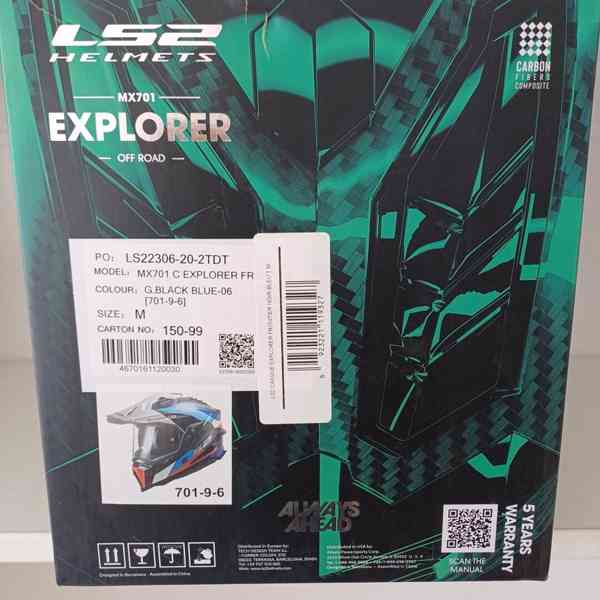 Enduro / silniční přilba LS2 Explorer Carbon - foto 15