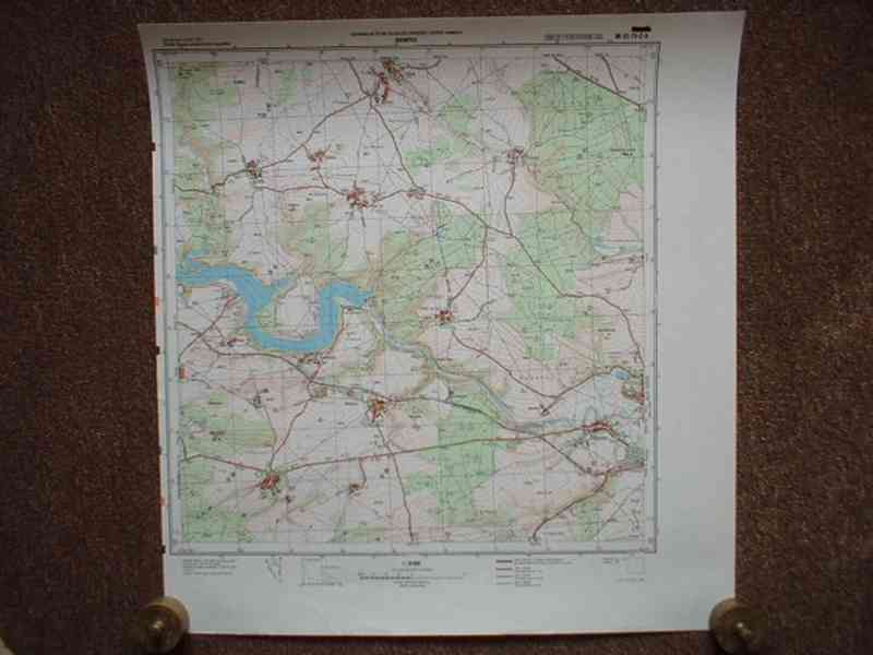 Vojenská profesionální tajná mapa Bedněves 1:25 - foto 9