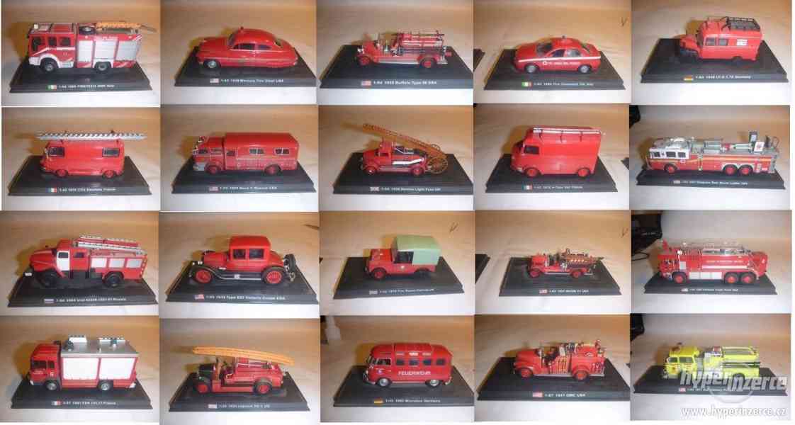 kompletní sbírka 63kusů hasičských automobilů - foto 3