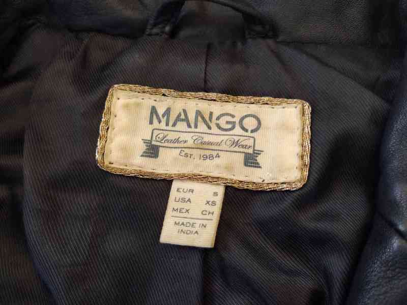 kožená bunda Mango - foto 4