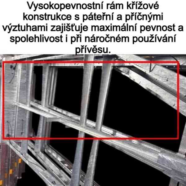 NOVÝ přívěsný vozík 2,65m x1,30m, profi - svařovaný rám, DPH - foto 14