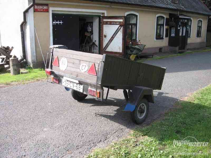 Přívěsný vozik  za automobil - velikost korby1470x1170x370 - foto 4