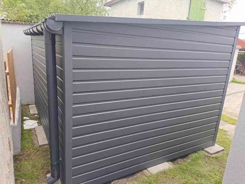 Zahradní domek - výklopná vrata - Antracit - okapy - TS851 - foto 3