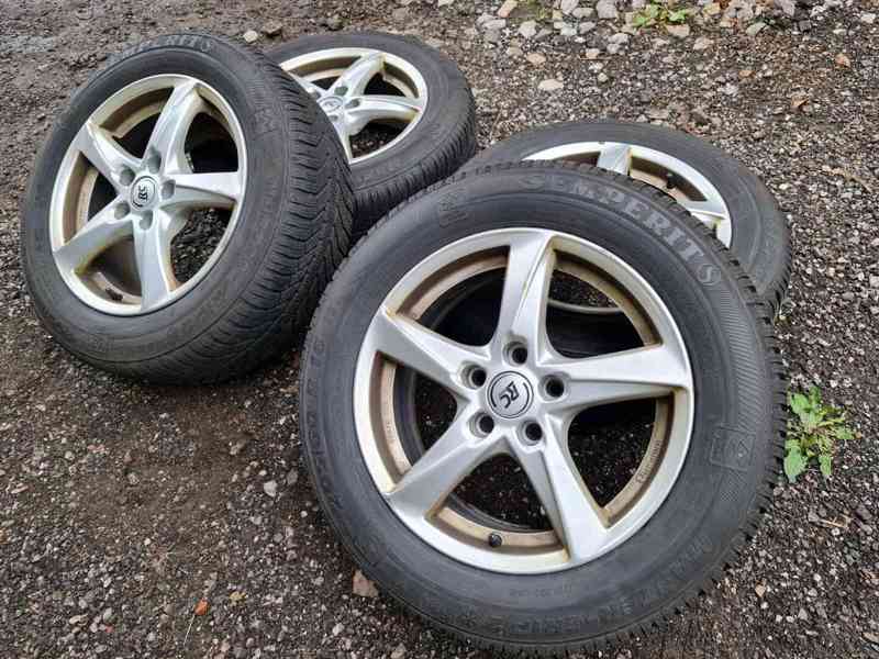 Alu kola disky Brock RC30 706 5x108 7jx16 et pneu semperit - foto 2