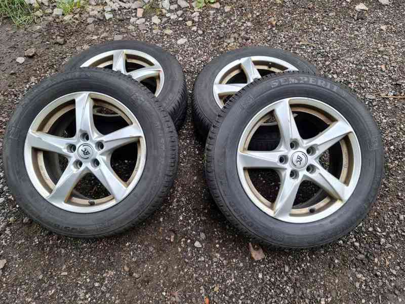Alu kola disky Brock RC30 706 5x108 7jx16 et pneu semperit - foto 1