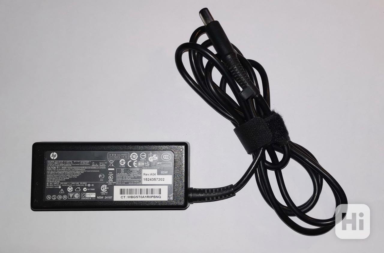 HP napájecí AC adaptér 65W (7,4mm) s 3-pin kabelem - foto 1