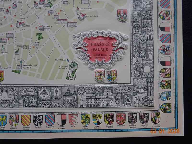 MAPA PRAŽSKÝCH PALÁCŮ (HISTORICKÉ DOMINANTY MĚSTA) - foto 4