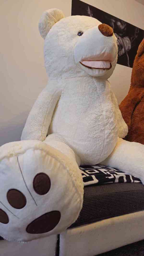 Plyšový medvěd 200 cm a 15kg TOP dárek 🎁  - foto 5