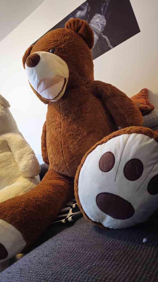 Plyšový medvěd 200 cm a 15kg TOP dárek 🎁  - foto 6