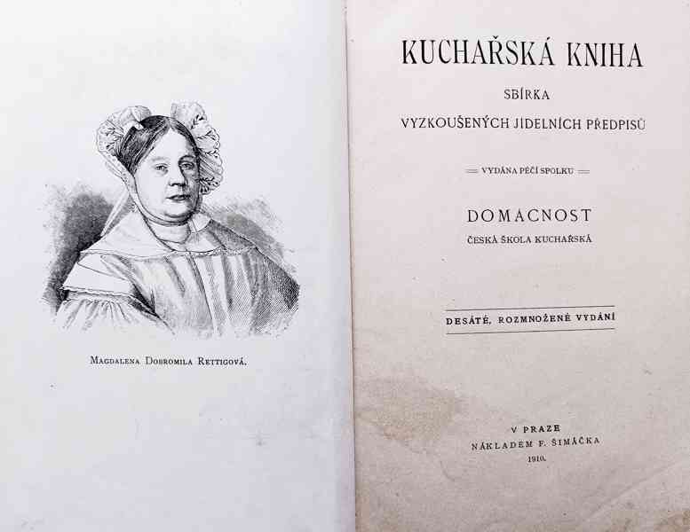 Starožitná Kuchařská kniha, spolek Domácnost, rok 1910 - foto 6