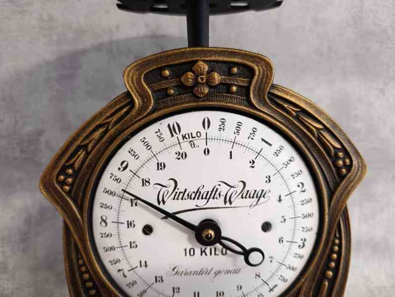 Velmi pěkné jednomiskové litinové 10kg váhy Deutsches Reich  - foto 2