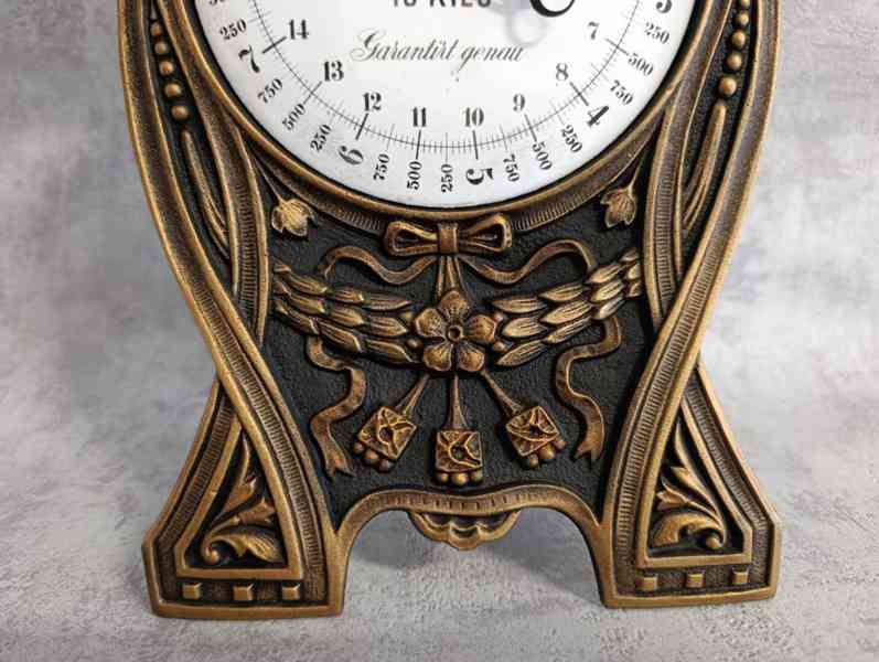 Velmi pěkné jednomiskové litinové 10kg váhy Deutsches Reich  - foto 6