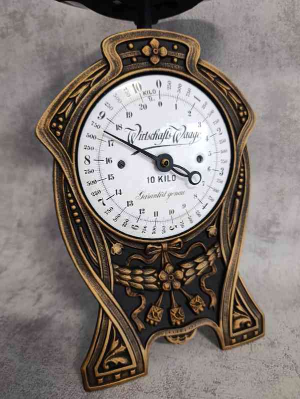 Velmi pěkné jednomiskové litinové 10kg váhy Deutsches Reich  - foto 16