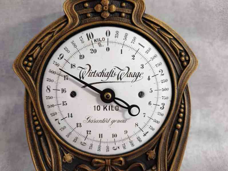 Velmi pěkné jednomiskové litinové 10kg váhy Deutsches Reich  - foto 3
