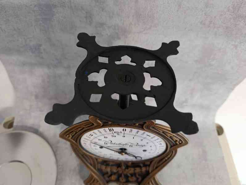 Velmi pěkné jednomiskové litinové 10kg váhy Deutsches Reich  - foto 15