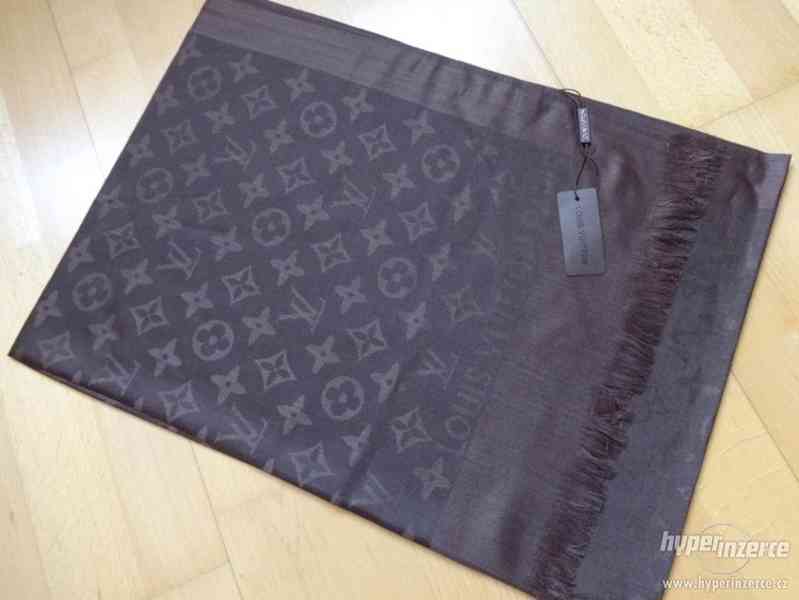 Šál / šátek LV Louis Vuitton hnědý - foto 2