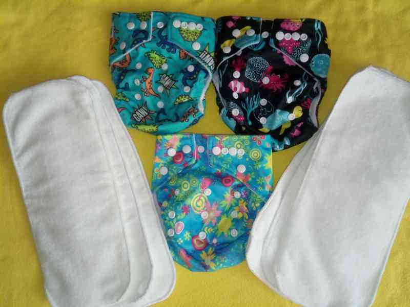 Látkové pleny 3 in 1 s vkládacími vložkami - foto 3