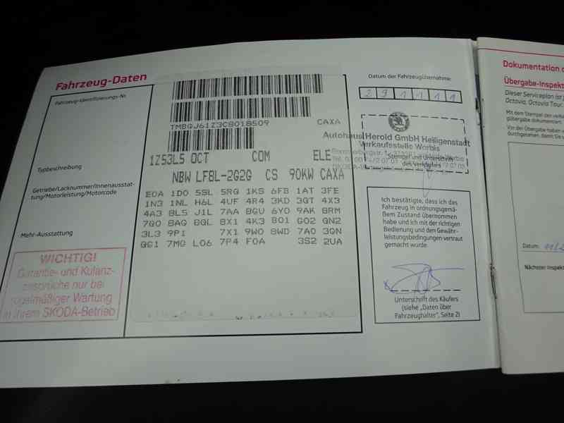 Škoda Octavia 1.4 TSI r.v.2011 (90 kw) serviska - foto 17