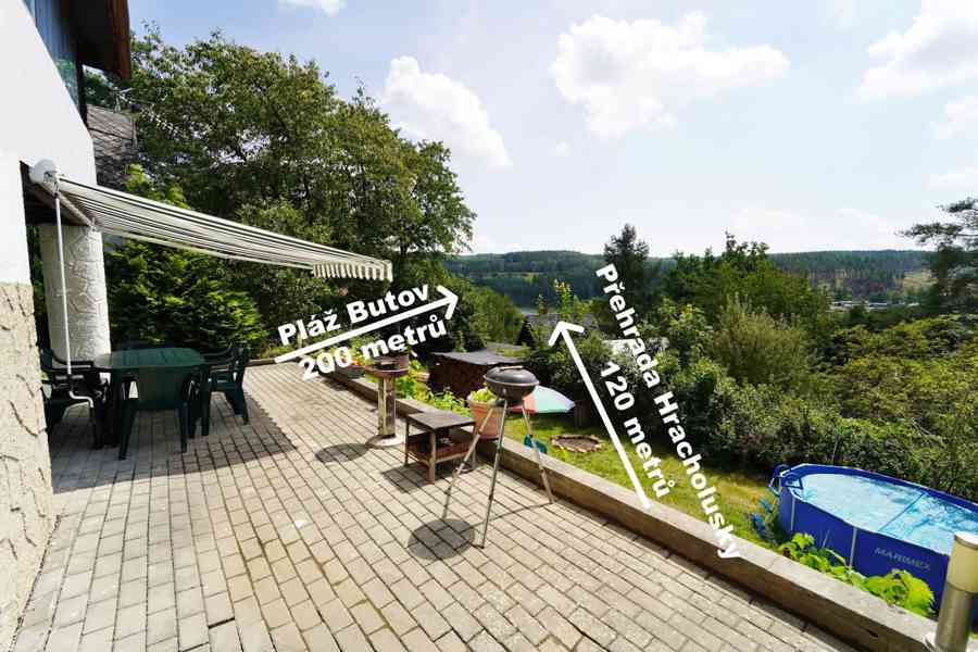 Chata - přehrada Hracholusky (19 km Plzeň) - foto 2