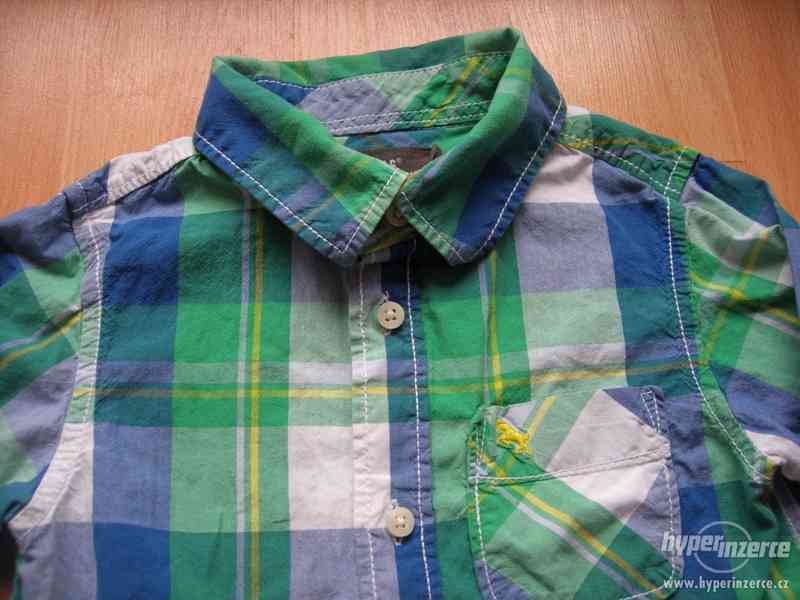 Károvaná košile, zn. H&M, vel. 98, bezvadný stav - foto 2