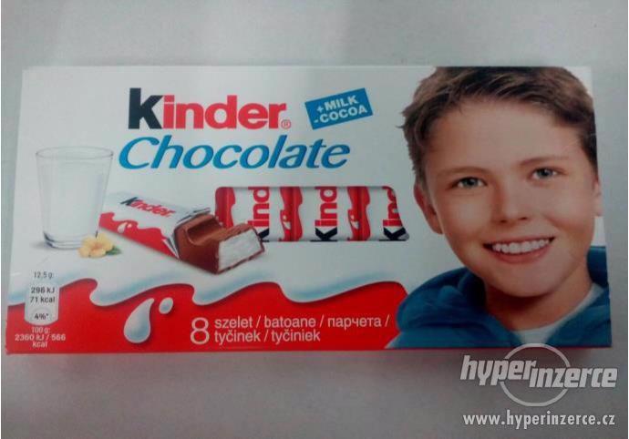 Kinder Chocolate T8 100 gr    4000pcs/ pallet   text BG,RO, - foto 1